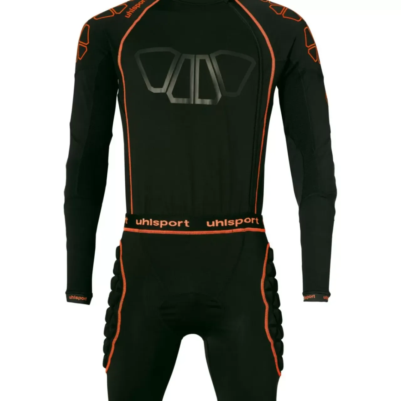 Discount uhlsport Bionikframe Bodysuit Noir/Orange Fluo