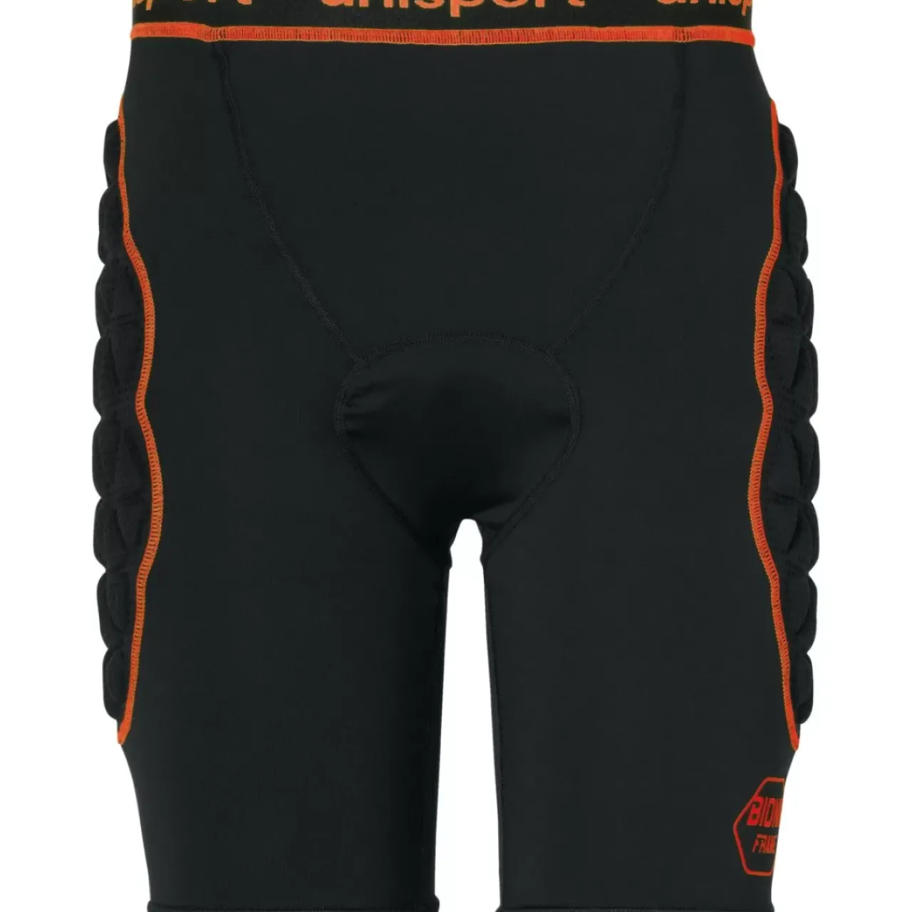 New uhlsport Bionikframe Padded Short Noir/Orange Fluo
