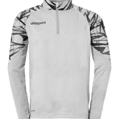 Clearance uhlsport Goal 25 1/4 Zip Top Gris Fonce Chine/Noir