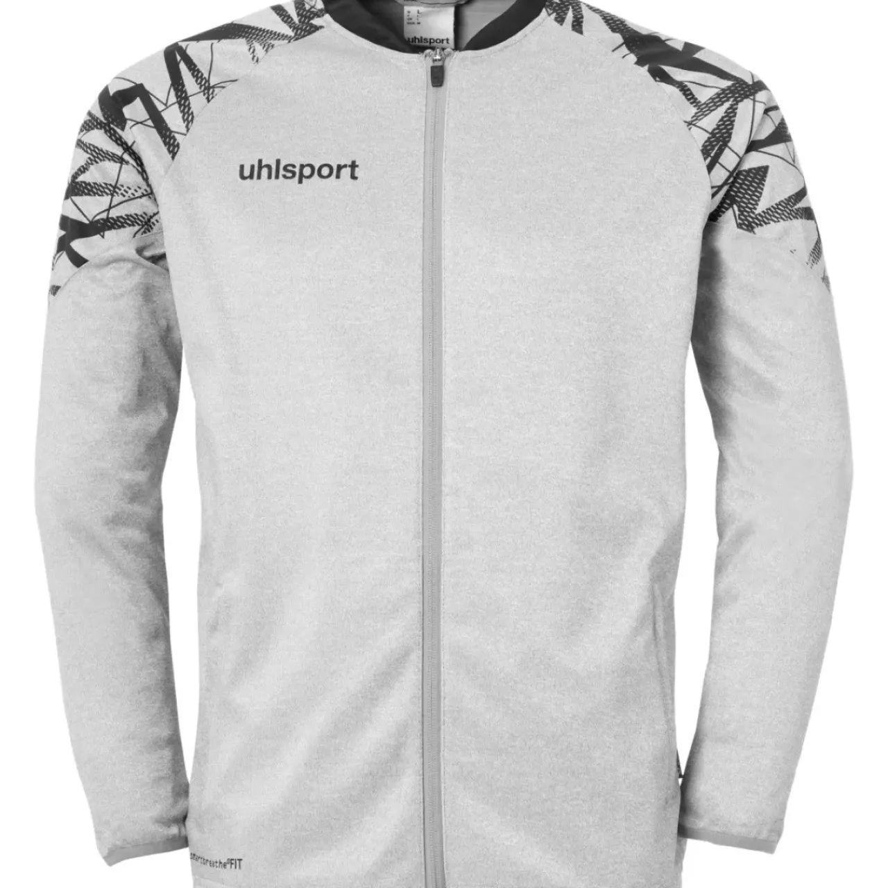 Outlet uhlsport Goal 25 Poly Jacke Gris Fonce Chine/Noir