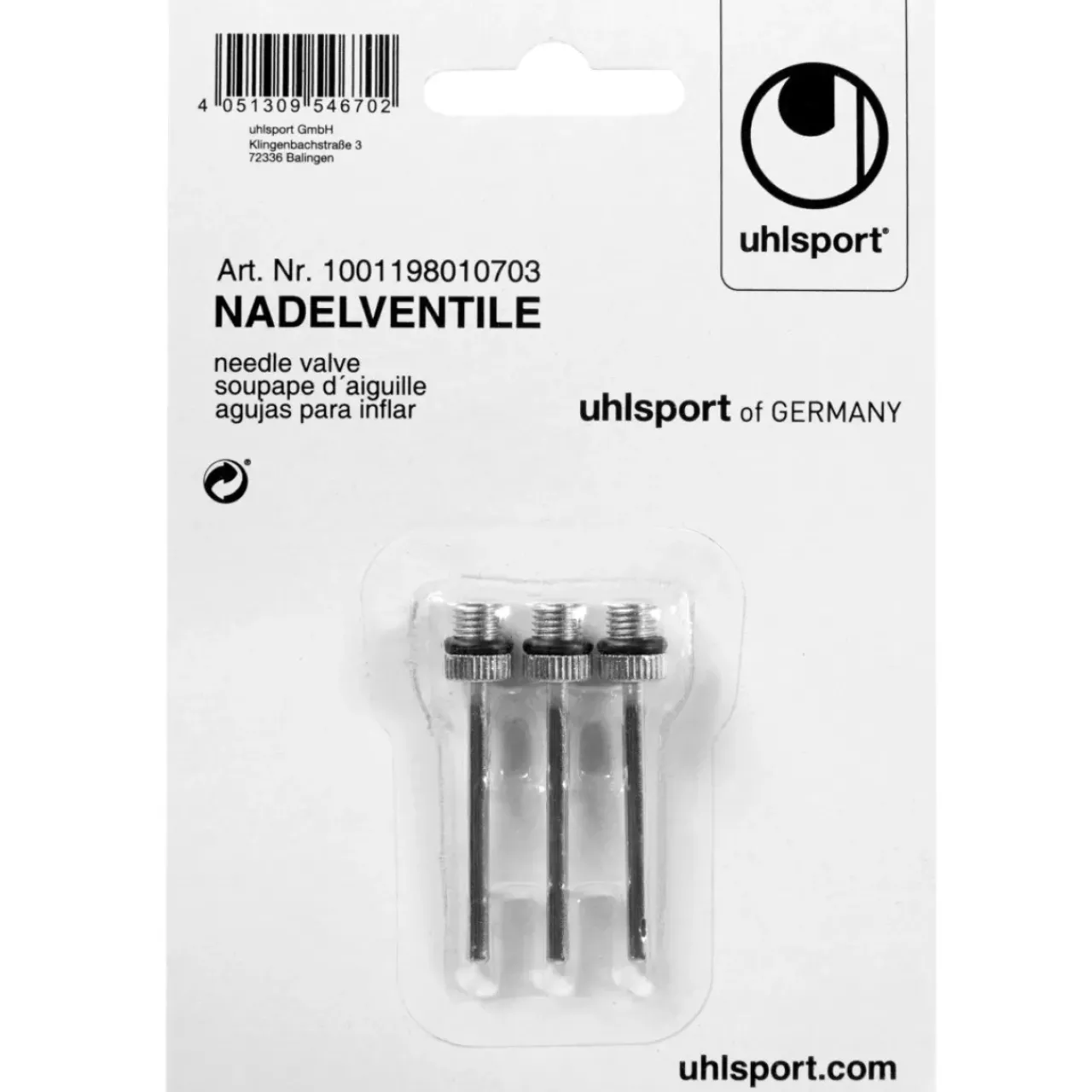 Hot uhlsport Nadelventile Incolore
