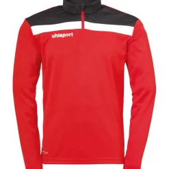 New uhlsport Offense 23 1/4 Zip Top Rouge/Noir/Blanc