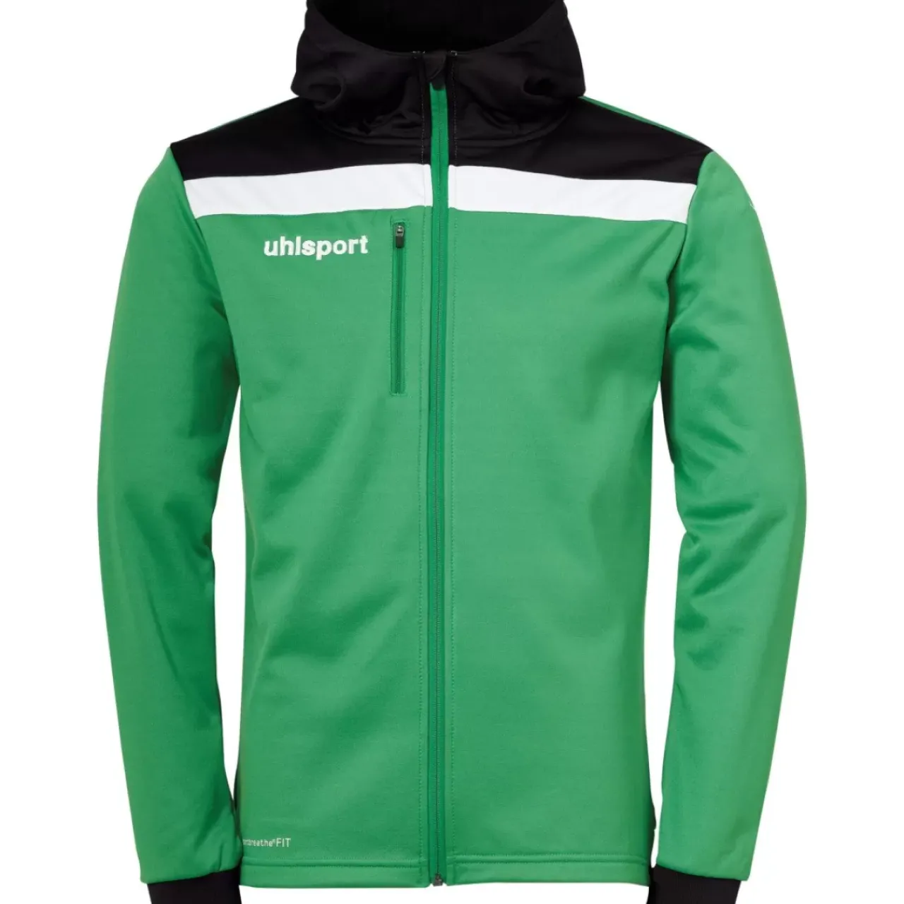 Hot uhlsport Offense 23 Multi Hood Jacket Vert/Noir/Blanc