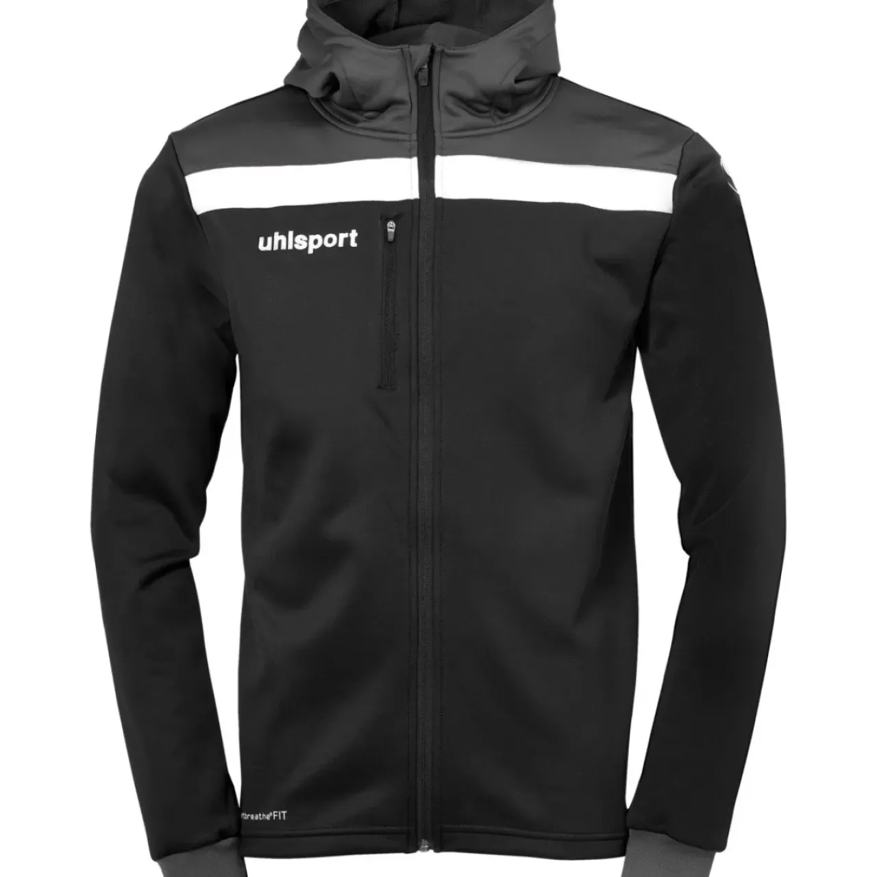 Hot uhlsport Offense 23 Multi Hood Jacket Noir/Anthracite/Blanc