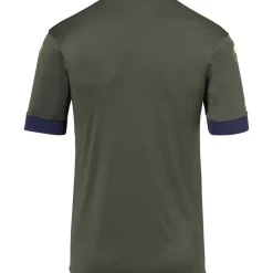 Hot uhlsport Offense 23 Shirt Shortsleeved Dark Olive/Marine/Fluo Gelb