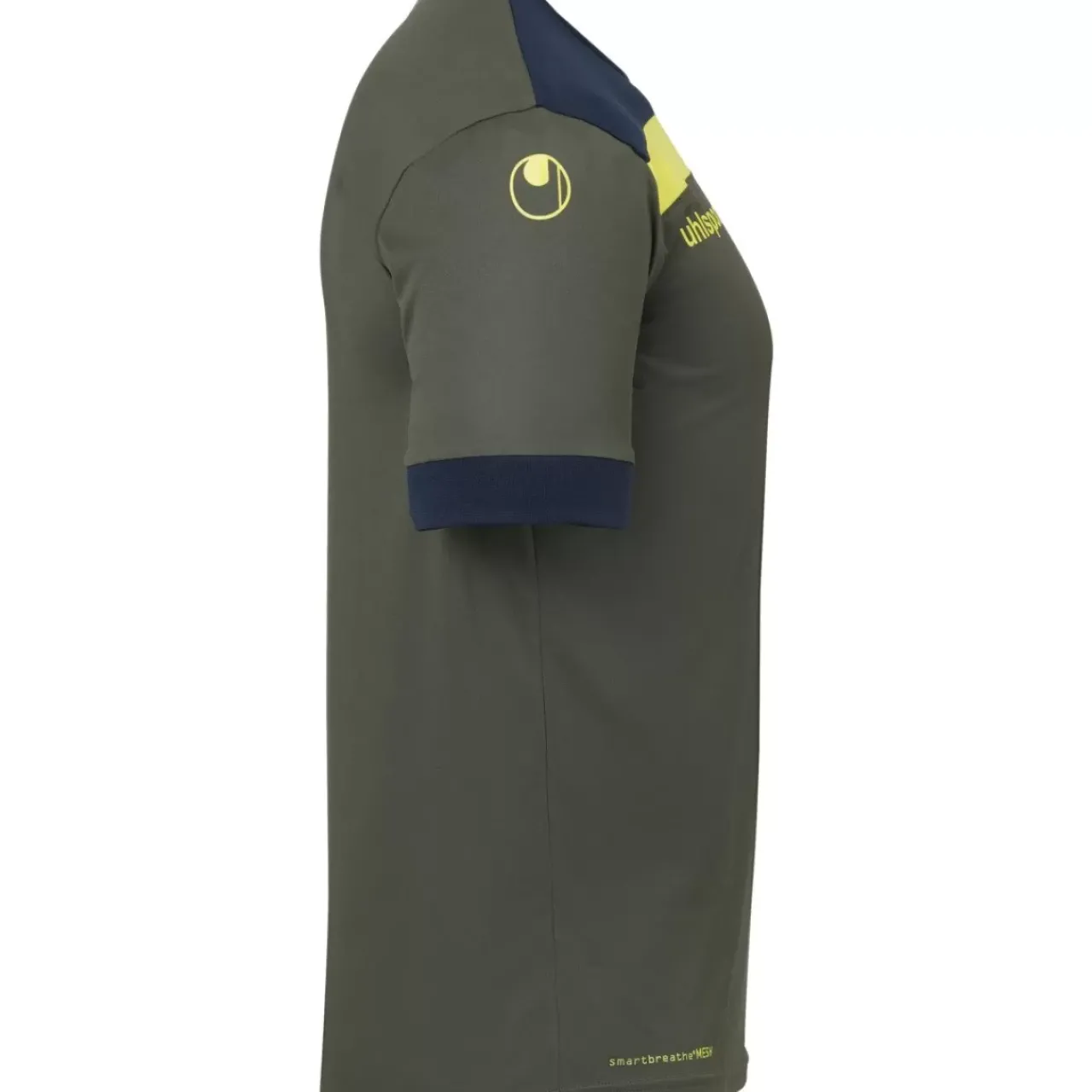 Hot uhlsport Offense 23 Shirt Shortsleeved Dark Olive/Marine/Fluo Gelb