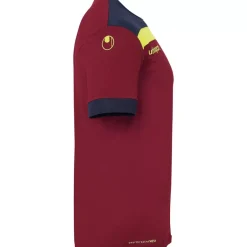 Online uhlsport Offense 23 Trikot Kurzarm Bordeaux/Bleu Marine/Jaune Fluo
