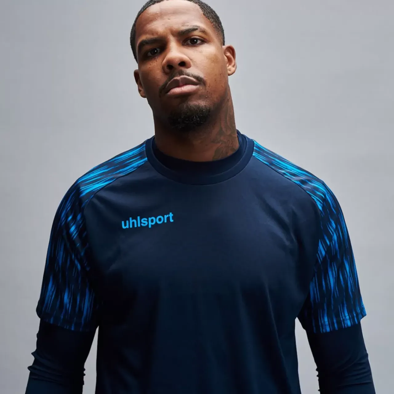 Discount uhlsport Reaction Goalkeeper Set Bleu Marine/Bleu Fluo