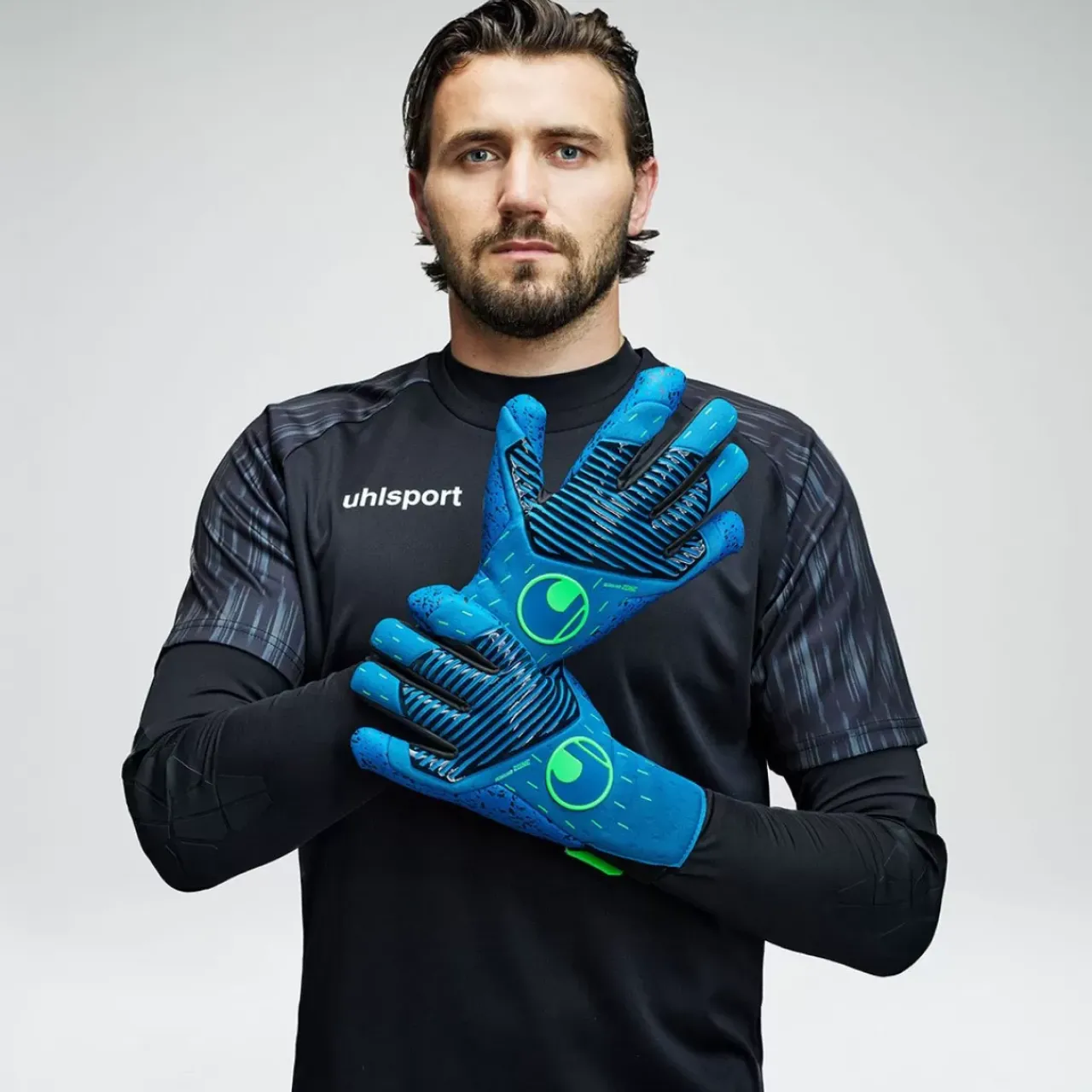 uhlsport Reaction Goalkeeper Set Noir/Anthracite