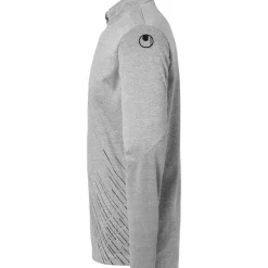 Sale uhlsport Score 26 1/4 Zip Top Gris Fonce Chine/Noir