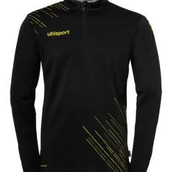 uhlsport Score 26 1/4 Zip Top Noir/Jaune Citron