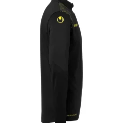 uhlsport Score 26 1/4 Zip Top Noir/Jaune Citron