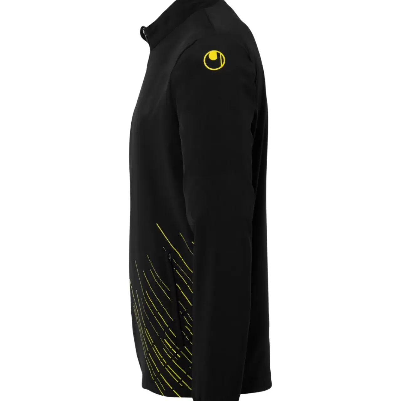 Outlet uhlsport Score 26 Evo Woven Jacket Noir/Jaune Citron