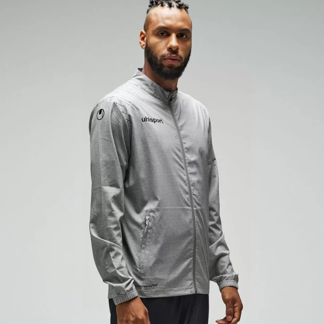 Discount uhlsport Score 26 Evo Woven Jacket Gris Fonce Chine/Noir