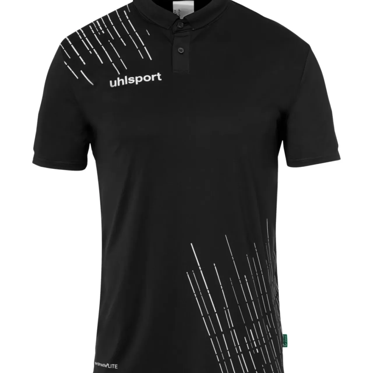 Outlet uhlsport Score 26 Poly Polo Noir/Blanc