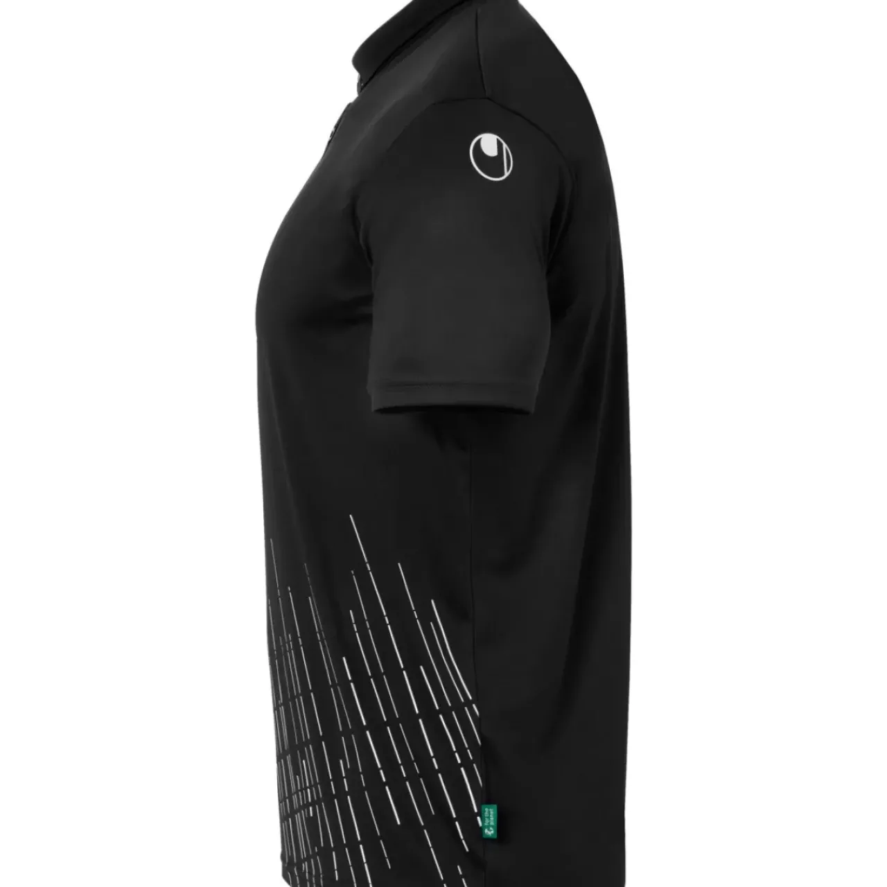 Outlet uhlsport Score 26 Poly Polo Noir/Blanc