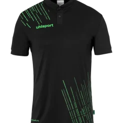 Sale uhlsport Score 26 Poly Polo Noir/Vert Fluo