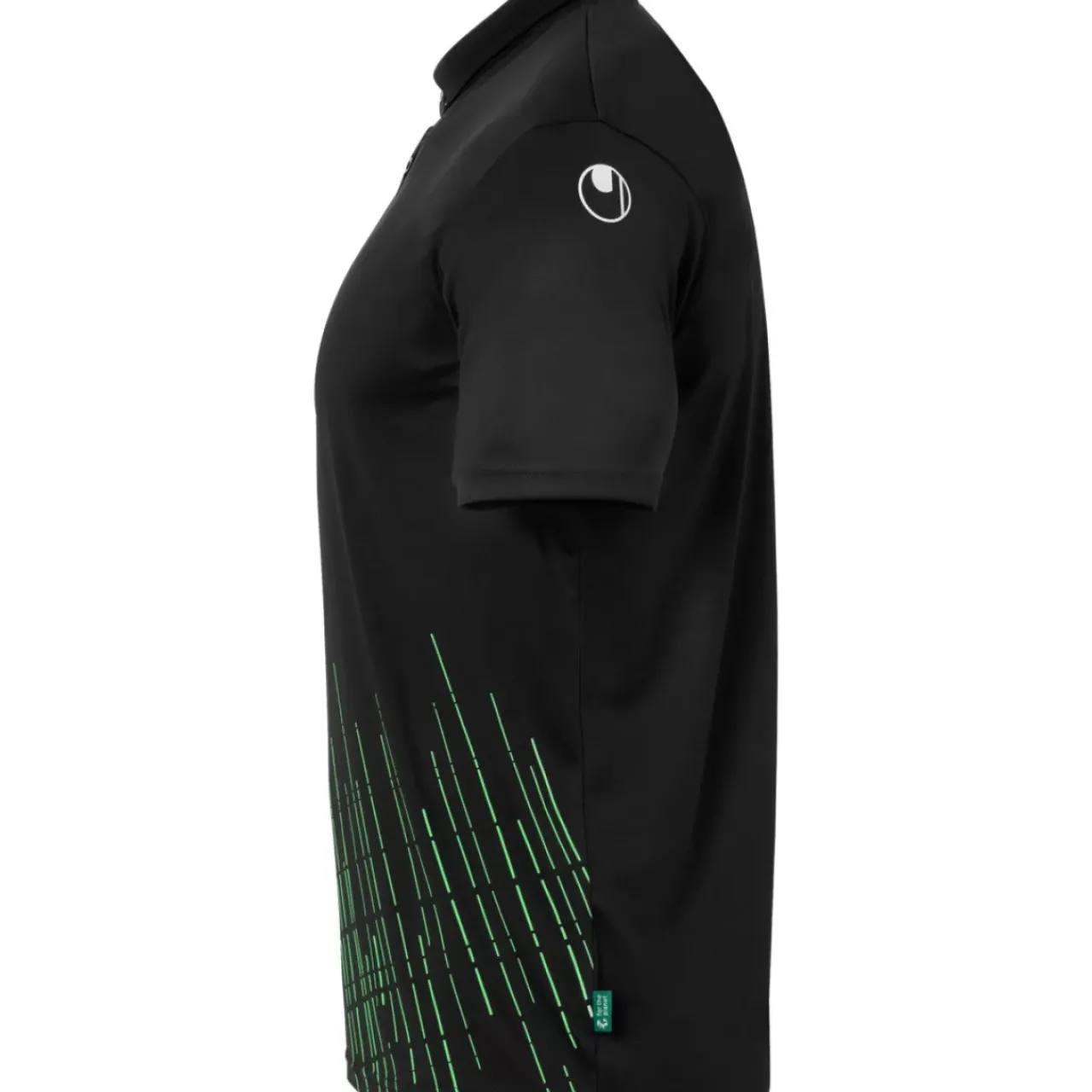 Sale uhlsport Score 26 Poly Polo Noir/Vert Fluo