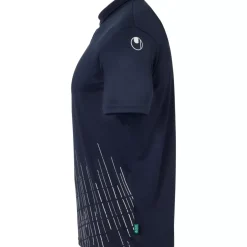 Sale uhlsport Score 26 Poly Polo Bleu Marine/Blanc