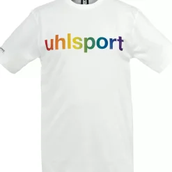 Sale uhlsport Team T-Shirt Rainbow Blanc