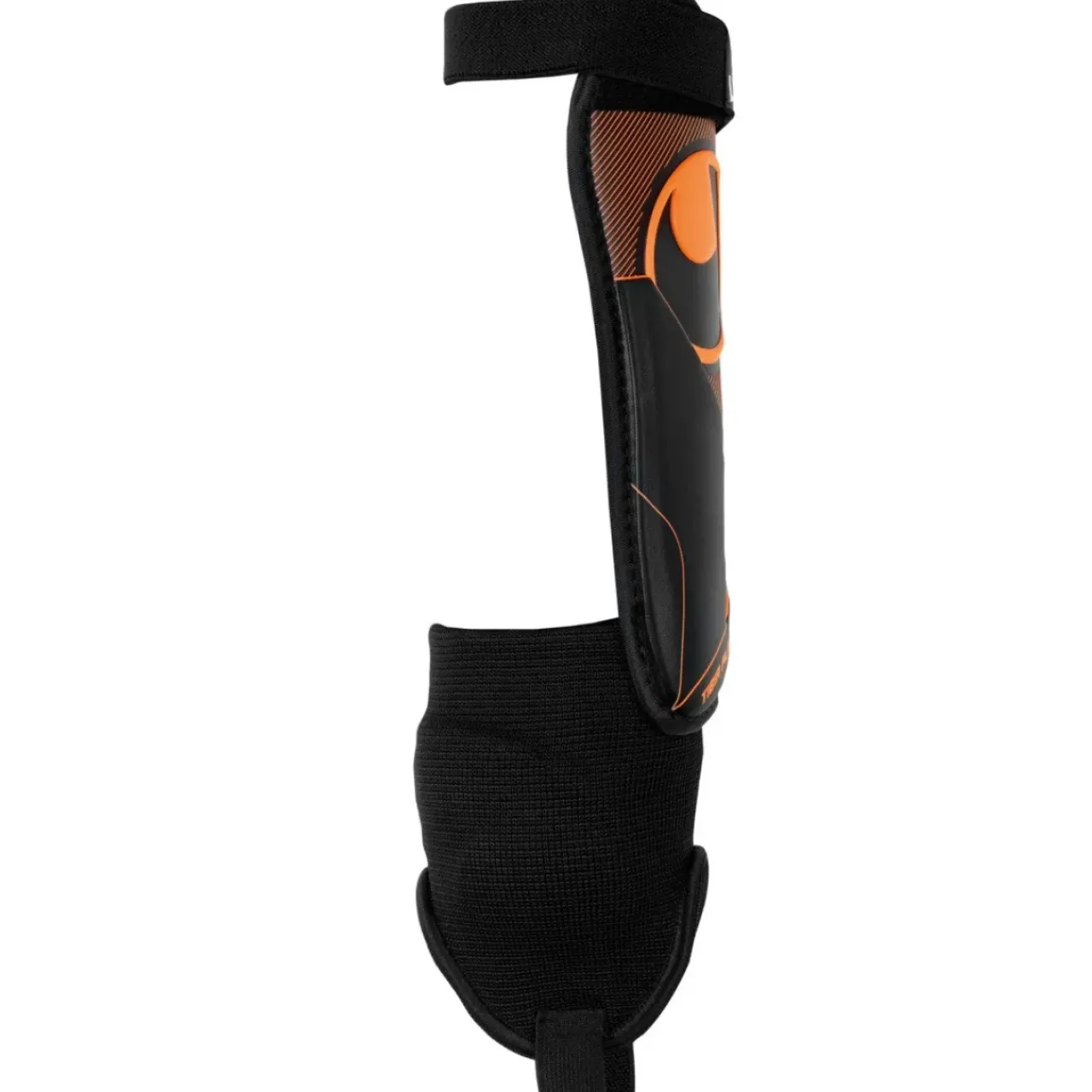 Clearance uhlsport Tibia Plate Pro Noir/Orange Fluo