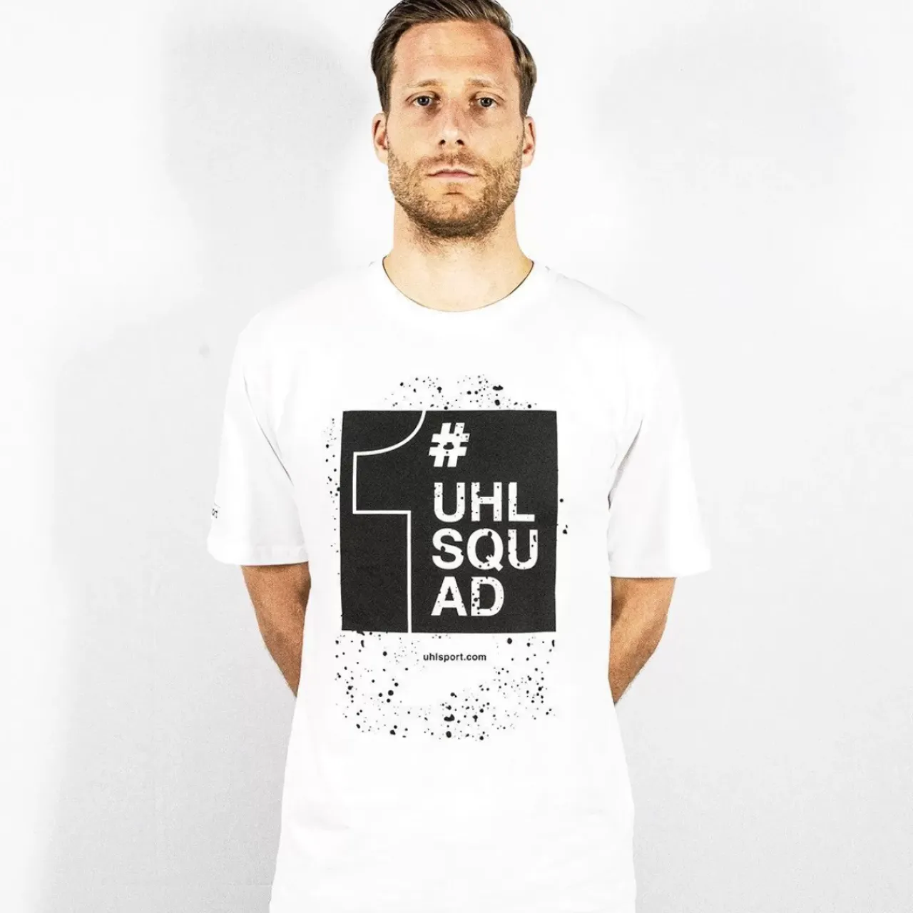 Hot uhlsport T-Shirt Promotionnel De Gardien #Uhlsquad Blanc/Noir